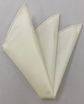 Natural White Thai Silk Pocket Square 43